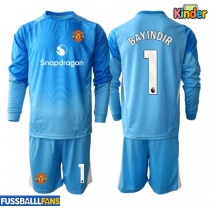 Manchester United Altay Bayindir #1 Torwart Heimtrikotsatz Kinder 2025-26 Langarm (+ Kurze Hosen)